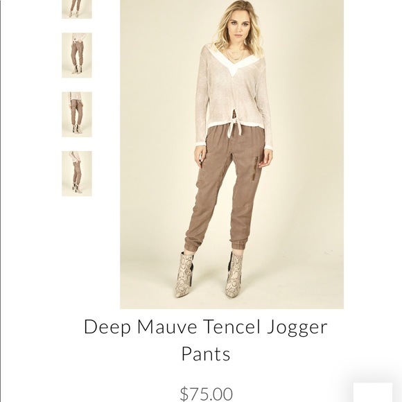 Vintage Havana Tencel Joggers - Picture 1 of 4